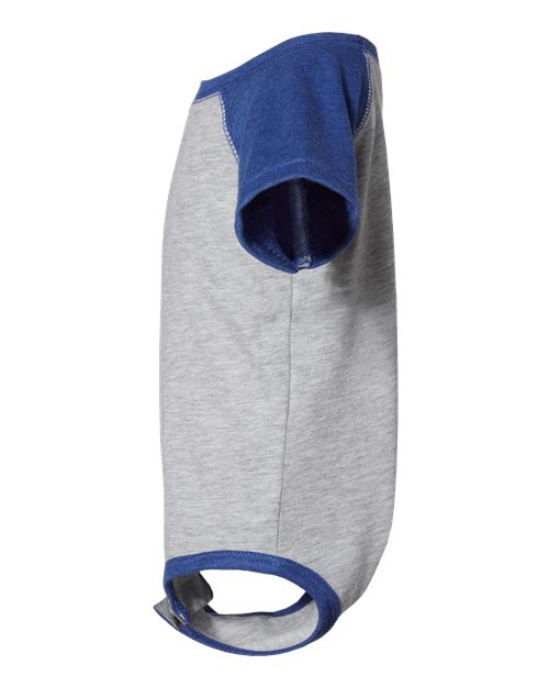 Rabbit Skins RS4430 Infant Baseball Bodysuit #color_VN HTHR/ VN ROY