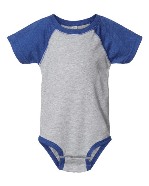 Rabbit Skins RS4430 Infant Baseball Bodysuit #color_VN HTHR/ VN ROY