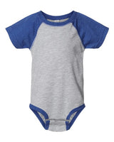 Rabbit Skins RS4430 Infant Baseball Bodysuit #color_VN HTHR/ VN ROY