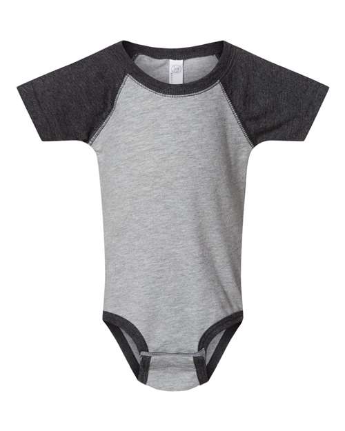 Rabbit Skins RS4430 Infant Baseball Bodysuit #color_VN HTH/ VN SMOKE