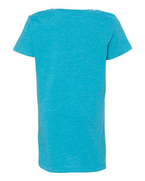 Next Level 3712 Youth Princess CVC T-Shirt #color_BONDI BLUE