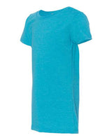 Next Level 3712 Youth Princess CVC T-Shirt #color_BONDI BLUE