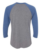 Next Level 6051 Unisex Triblend 3/4-Sleeve Raglan #color_VINT RYL/ PR HTR