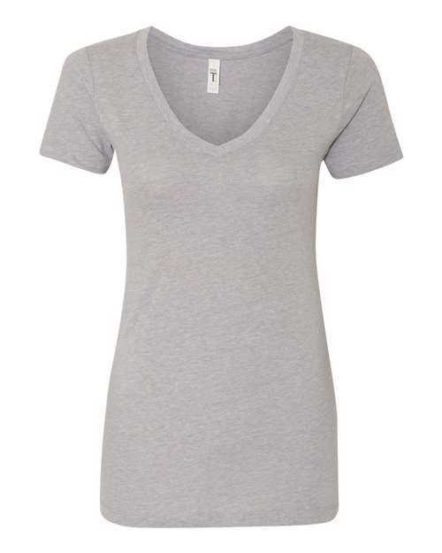 Next Level N1540 Ladies' Ideal V #color_HEATHER GRAY