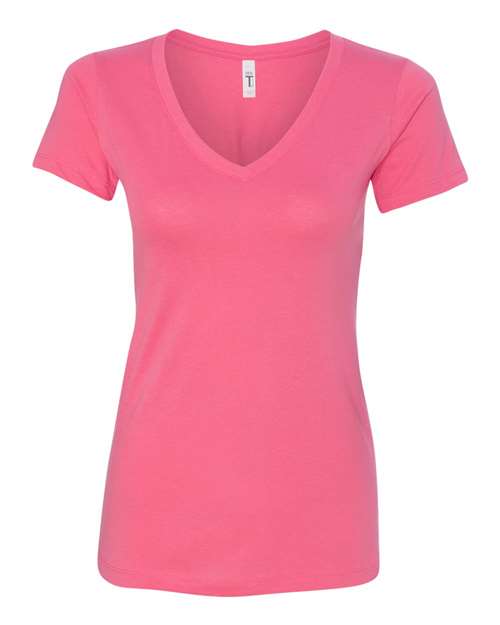 Next Level N1540 Ladies' Ideal V #color_HOT PINK