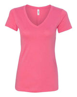 Next Level N1540 Ladies' Ideal V #color_HOT PINK