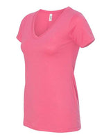 Next Level N1540 Ladies' Ideal V #color_HOT PINK