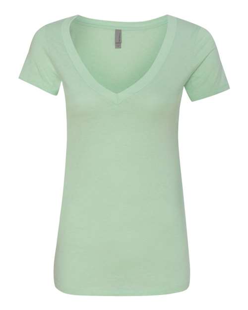Next Level 6640 Ladies' CVC Deep V-Neck T-Shirt #color_MINT