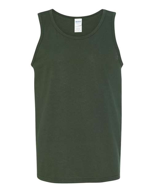 Gildan G520 Adult Heavy Cotton Tank #color_FOREST GREEN