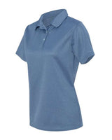 Sierra Pacific 5469 Women's Moisture Free Mesh Polo #color_Heathered Blue