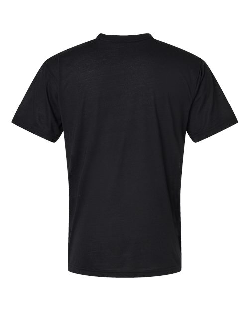 Sublivie S1902 Men's Blackout Sublimation T-Shirt #color_WHITE/ BLACK