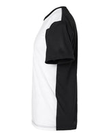 Sublivie S1902 Men's Blackout Sublimation T-Shirt #color_WHITE/ BLACK