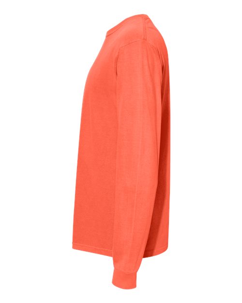 Comfort Colors C6014 Adult Heavyweight Long-Sleeve T-Shirt #color_NEON RED ORANGE