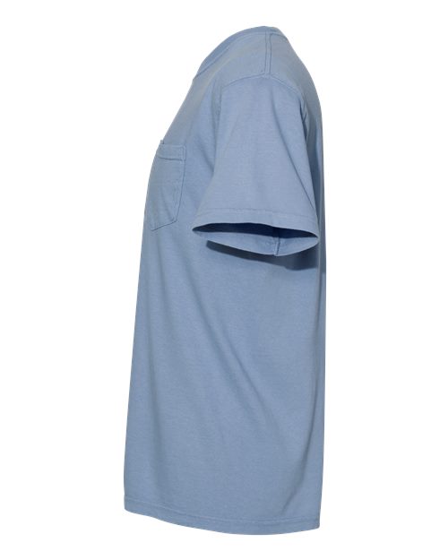 Comfort Colors 6030CC Adult Heavyweight Pocket T-Shirt #color_WASHED DENIM