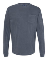Comfort Colors C4410 Adult Heavyweight RSLong-Sleeve Pocket T-Shirt #color_DENIM