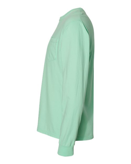 Comfort Colors C4410 Adult Heavyweight RSLong-Sleeve Pocket T-Shirt #color_ISLAND REEF