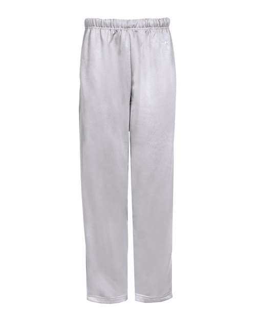 Badger 1478 Performance Fleece Open-Bottom Sweatpants #color_Silver