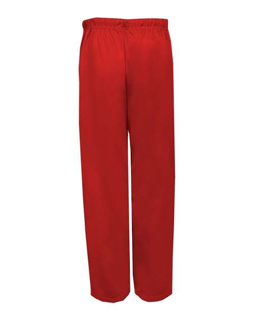 Badger 1478 Performance Fleece Open-Bottom Sweatpants #color_Red
