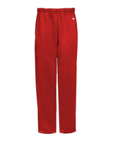 Badger 1478 Performance Fleece Open-Bottom Sweatpants #color_Red