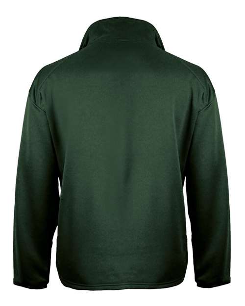 Badger 1480 Performance Fleece Quarter-Zip Pullover #color_Forest