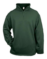 Badger 1480 Performance Fleece Quarter-Zip Pullover #color_Forest