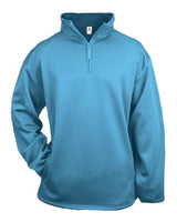 Badger 1480 Performance Fleece Quarter-Zip Pullover #color_Columbia Blue