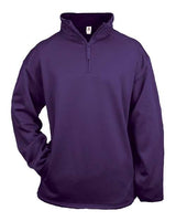 Badger 1480 Performance Fleece Quarter-Zip Pullover #color_Purple
