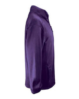 Badger 1480 Performance Fleece Quarter-Zip Pullover #color_Purple