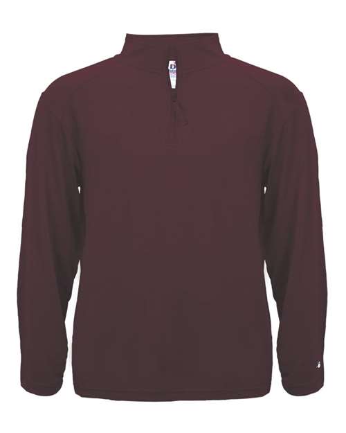 Badger 4280 Lightweight Quarter-Zip Pullover #color_Maroon