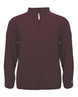 Badger 4280 Lightweight Quarter-Zip Pullover #color_Maroon