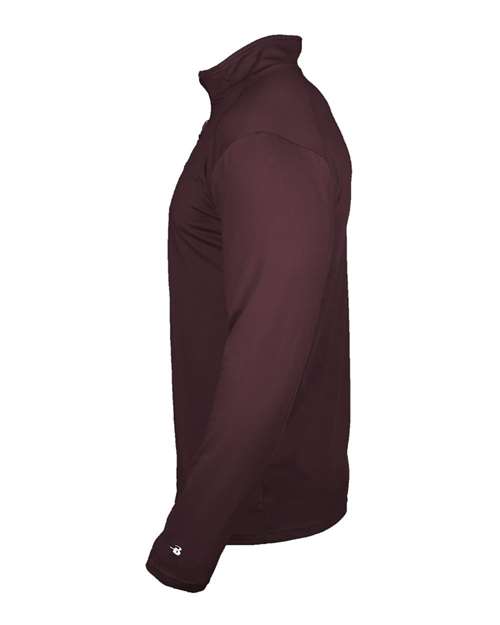 Badger 4280 Lightweight Quarter-Zip Pullover #color_Maroon