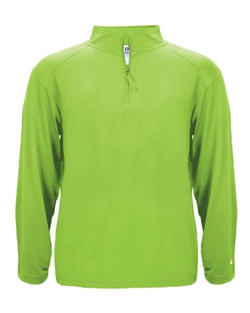 Badger 4280 Lightweight Quarter-Zip Pullover #color_Lime