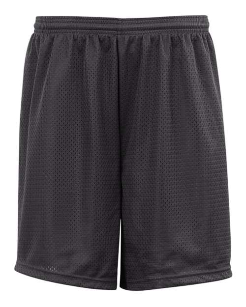 ""Badger 2207 Youth Pro Mesh 6" Shorts" #color_Graphite"