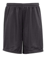 ""Badger 2207 Youth Pro Mesh 6" Shorts" #color_Graphite"