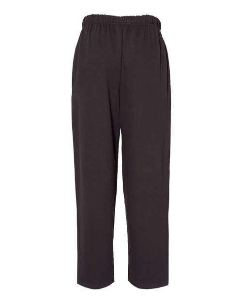 C2 Sport 5577 Open-Bottom Sweatpants #color_Black