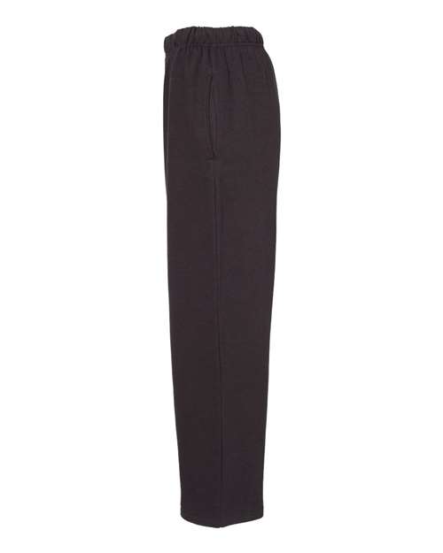 C2 Sport 5577 Open-Bottom Sweatpants #color_Black
