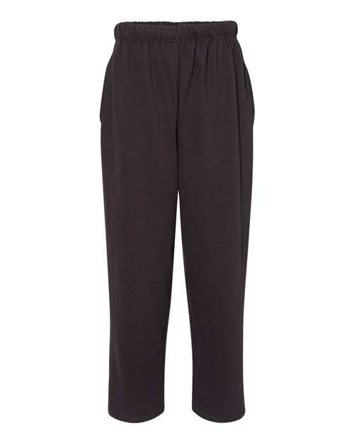 C2 Sport 5577 Open-Bottom Sweatpants #color_Black