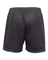 ""Badger 7216 Women's Pro Mesh 5" Shorts with Solid Liner" #color_Graphite"