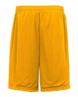 "Badger 7219 Pro Mesh 9" Shorts with Pockets #color_Gold"