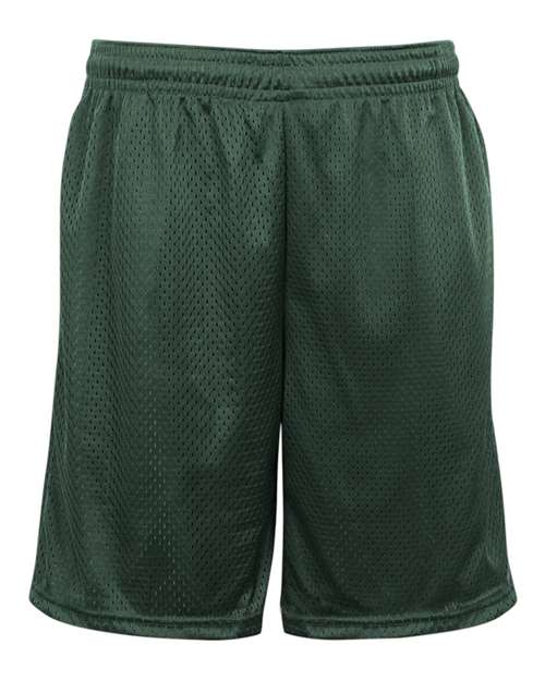 "Badger 7219 Pro Mesh 9" Shorts with Pockets #color_Forest"