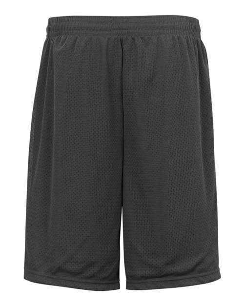 "Badger 7219 Pro Mesh 9" Shorts with Pockets #color_Graphite"