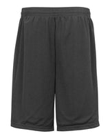 "Badger 7219 Pro Mesh 9" Shorts with Pockets #color_Graphite"