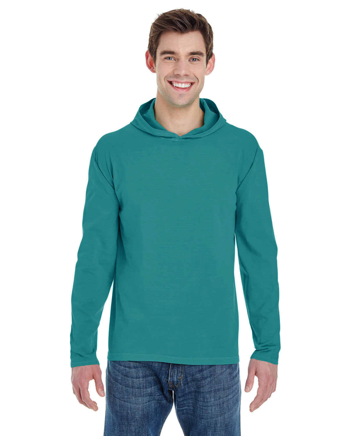 Comfort Colors 4900 Adult Heavyweight Long-Sleeve Hooded T-Shirt