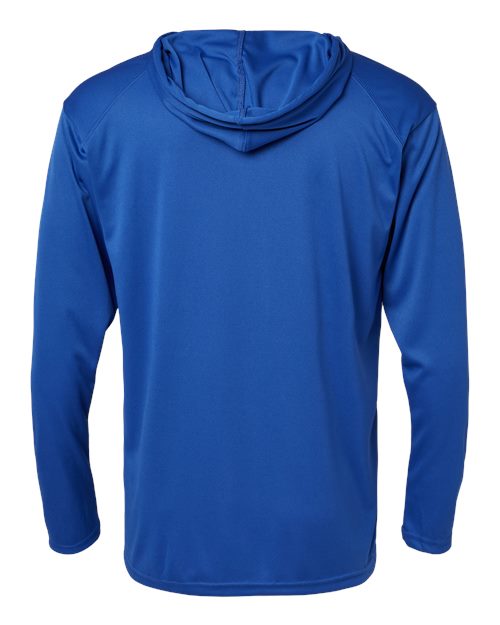 Badger 4105 B-Core Hooded Long Sleeve T-Shirt #color_Royal