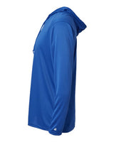 Badger 4105 B-Core Hooded Long Sleeve T-Shirt #color_Royal