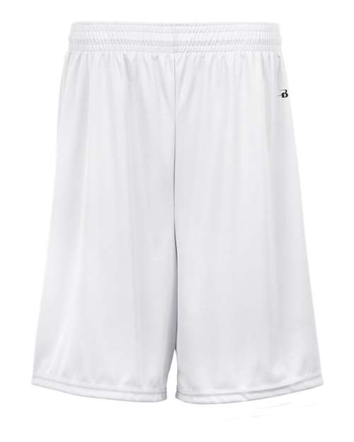 "Badger 4107 B-Core 7" Shorts #color_White"