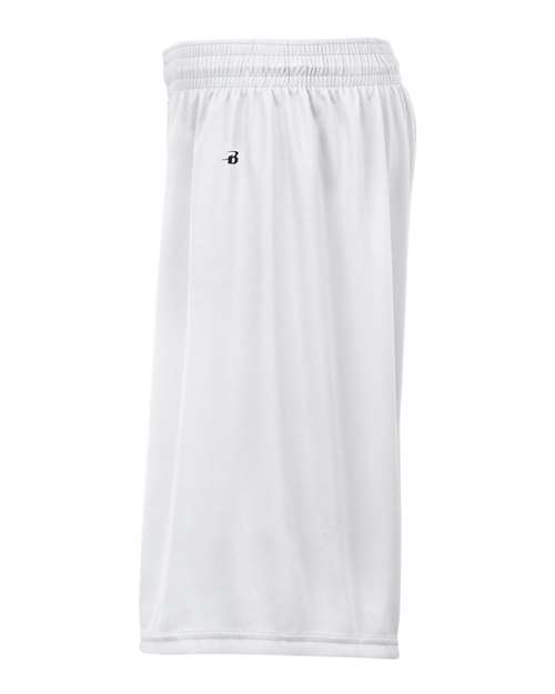 "Badger 4107 B-Core 7" Shorts #color_White"