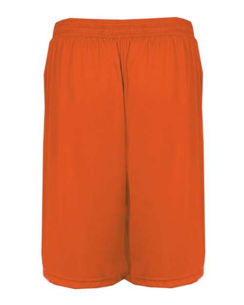 "Badger 4119 B-Core 10" Shorts with Pockets #color_Burnt Orange"