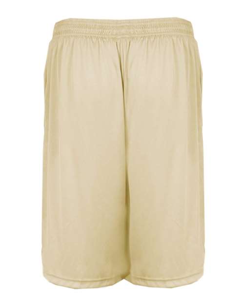 "Badger 4119 B-Core 10" Shorts with Pockets #color_Vegas Gold"