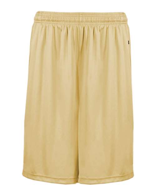 "Badger 4119 B-Core 10" Shorts with Pockets #color_Vegas Gold"